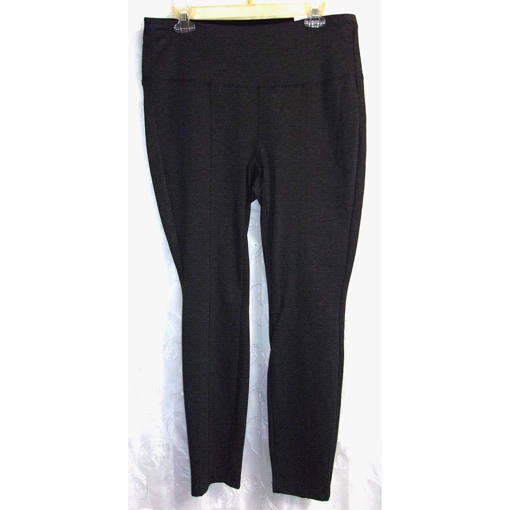 Style & Co Macy's Comfort Waist Charcoal Gray Women's Ponte Pencil Pant Plus 0X - Picture 2 of 6